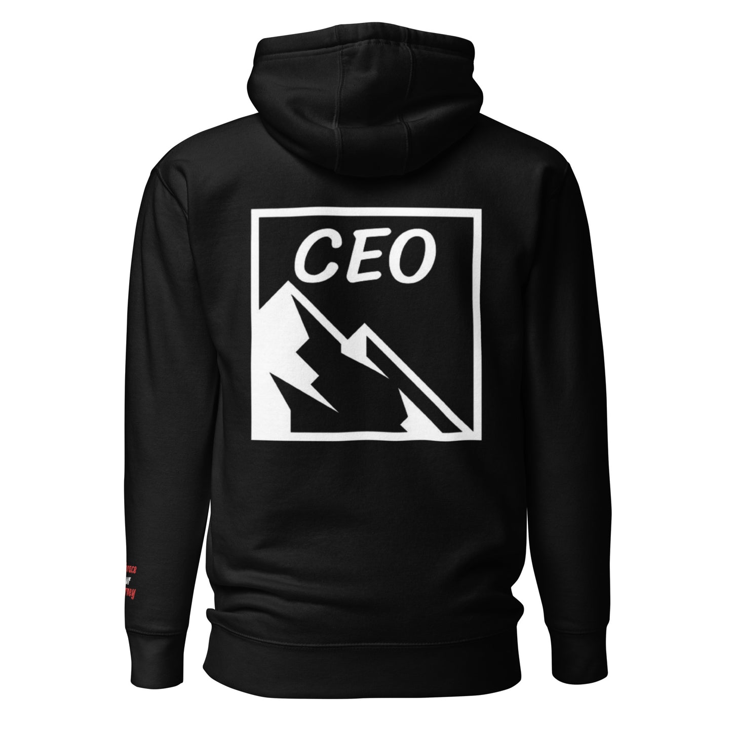Black CEO Hoodie (White Embroidery)