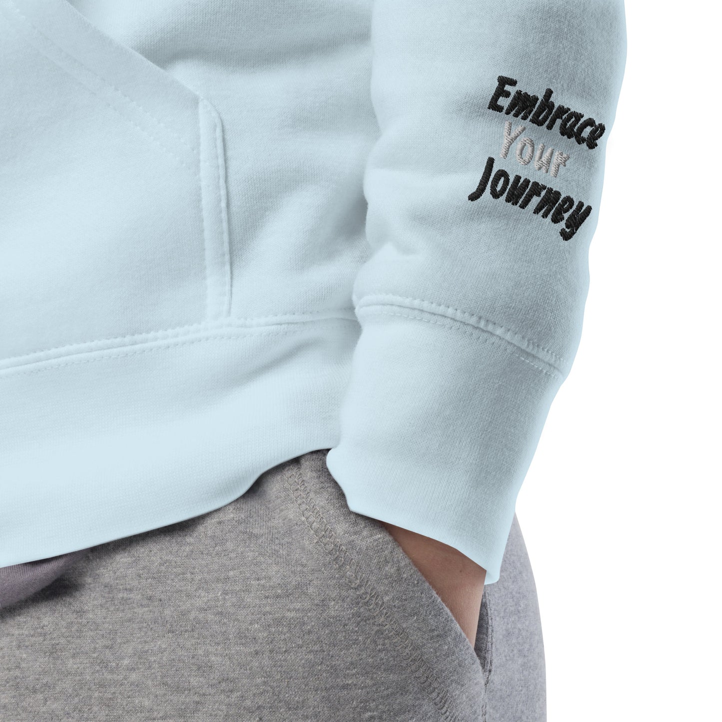 Premium Baby Blue CEO Hoodie (White Embroidery)