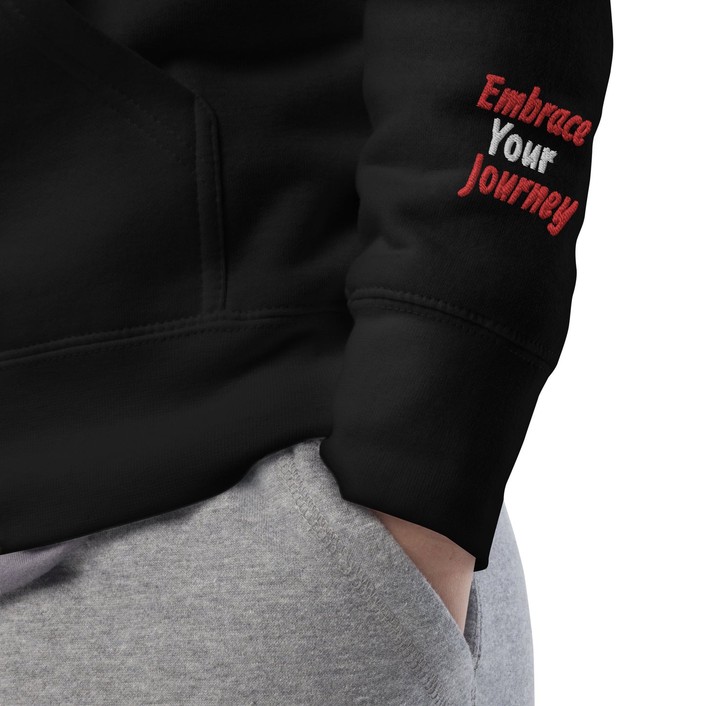 Ultimate Black CEO Hoodie (Red Embroidery)