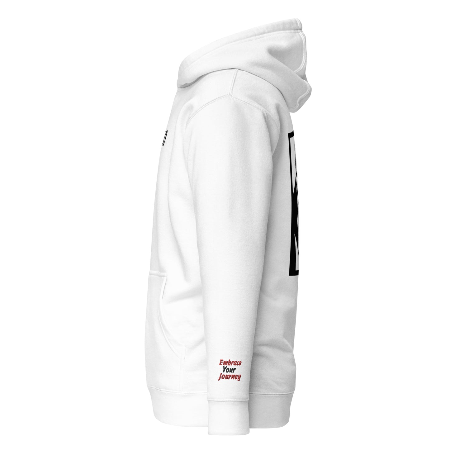 Ultimate White CEO Hoodie (Black Embriodery)